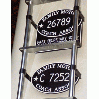 FMCA Coach Plate Ladder Brackets